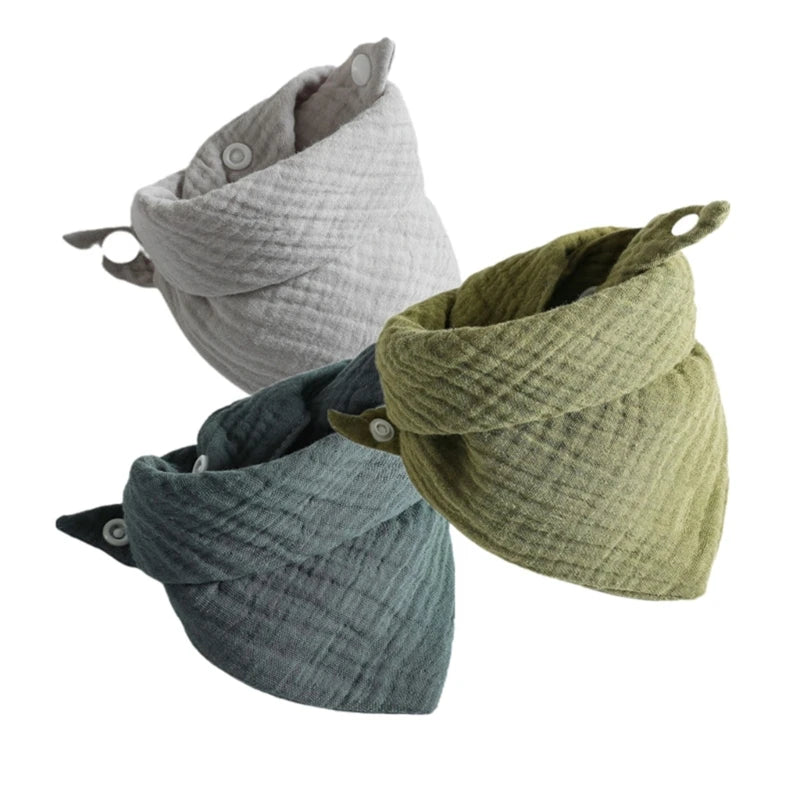 Set de 3 Baberos de Muselina | Súper Suaves y Absorbentes