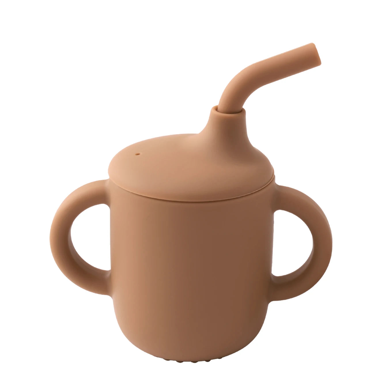 Vaso Entrenador de Silicona 180ml con Asas |  Entrenamiento Seguro, Antifugas, Sin BPA