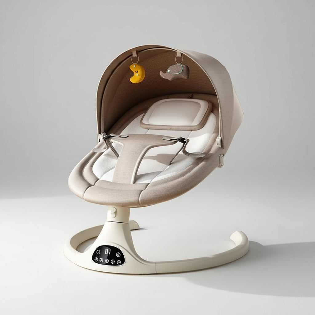 Cuna Mecedora Eléctrica Multifuncional 3 en 1 (Control Inteligente y APP)