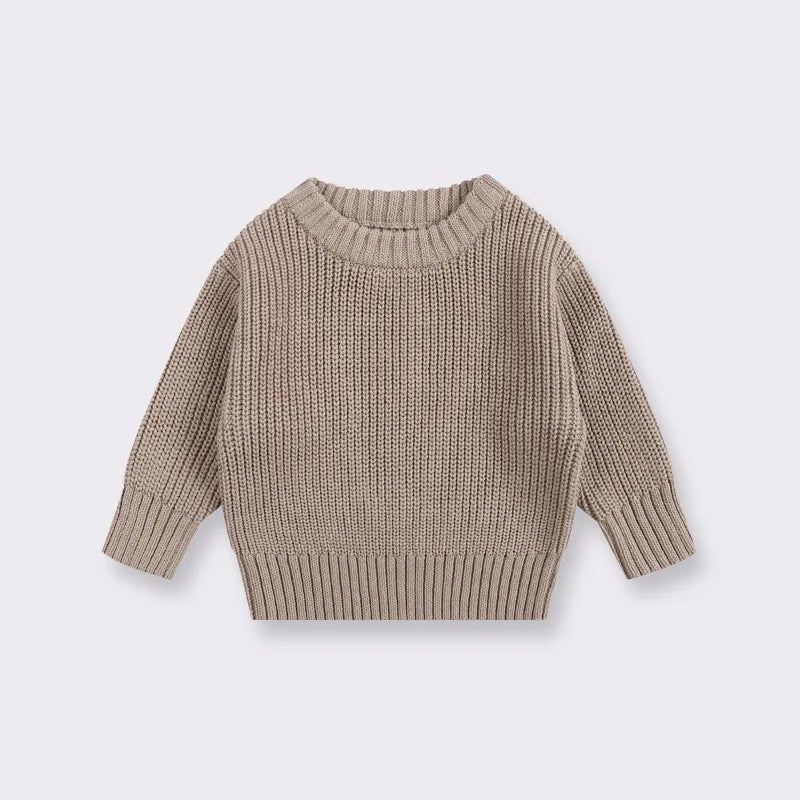Suéter de Punto Grueso: Jersey Básico y Cálido (Unisex 0-6 años)