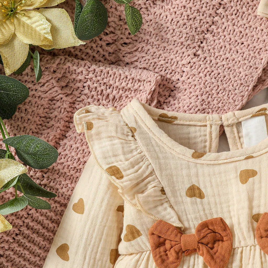 Mameluco de niña diseño Floral (0-6M): Comodidad 100% Algodón y Diadema a Juego