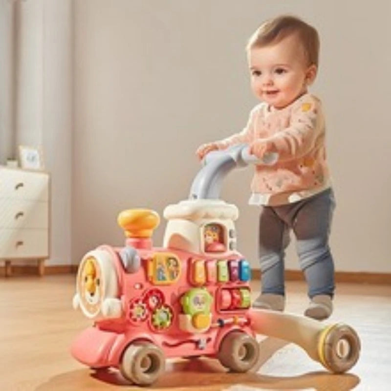 Andadera bebé Tren de Actividades Montessori y Centro de Aprendizaje Temprano – Primeros Pasos y Diversión Educativa
