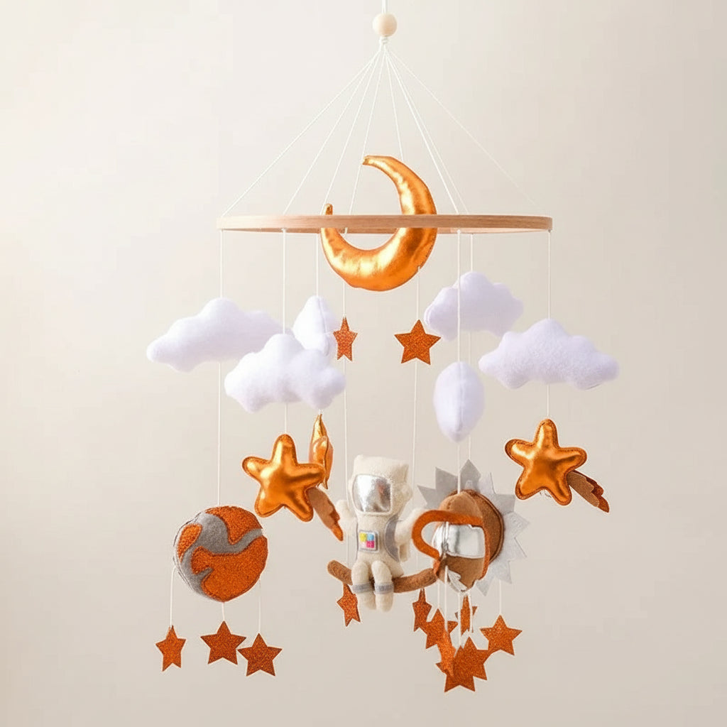 Móvil Giratorio para Cuna: Estimulación Visual y Figuras con Temáticas Variadas