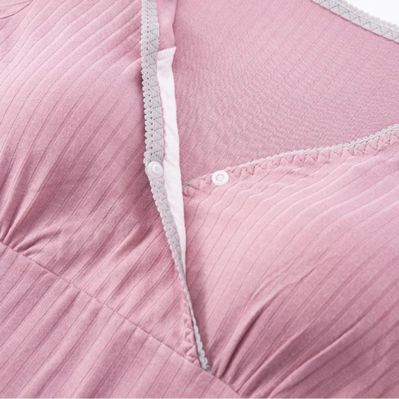 Camisón Modal de Lactancia: Elegancia y Confort Ajustable