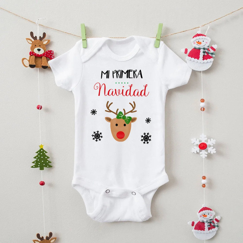 Pañalero/Body "Mi Primera Navidad"-Español/Inglés