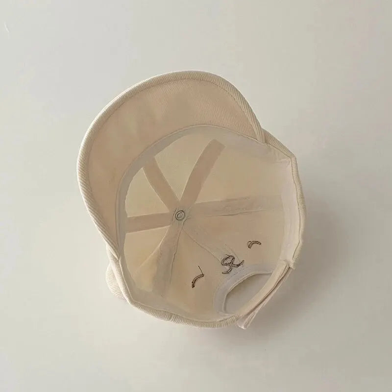 Gorra de Béisbol de Oso Kawaii: Protección Solar y Estilo Adorable (3-18 Meses)
