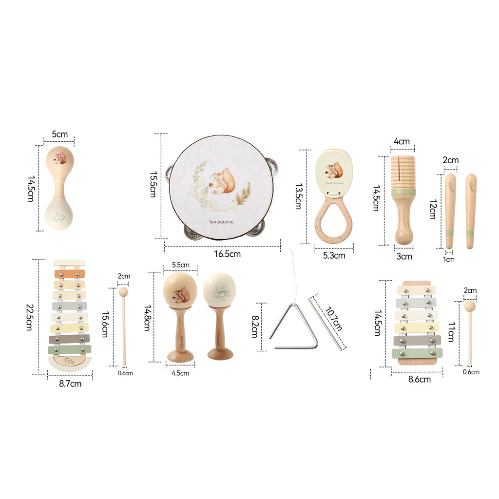 Instrumentos Musicales Montessori | Estimulación Sensorial Temprana