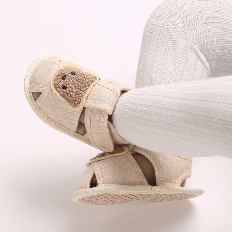 Sandalias con Punta Cerrada para Bebé - Suela Suave y Anti-Patadas (0-18 Meses)