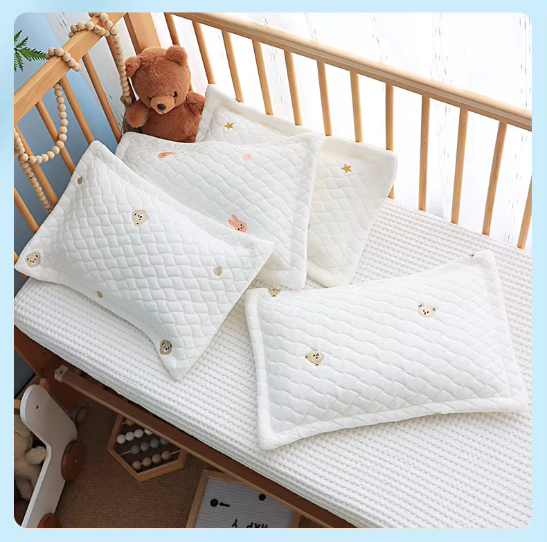 Almohada para Bebé Recién Nacido (0-6 Años) | Seda Fría, Lavable y Clase A para el Descanso