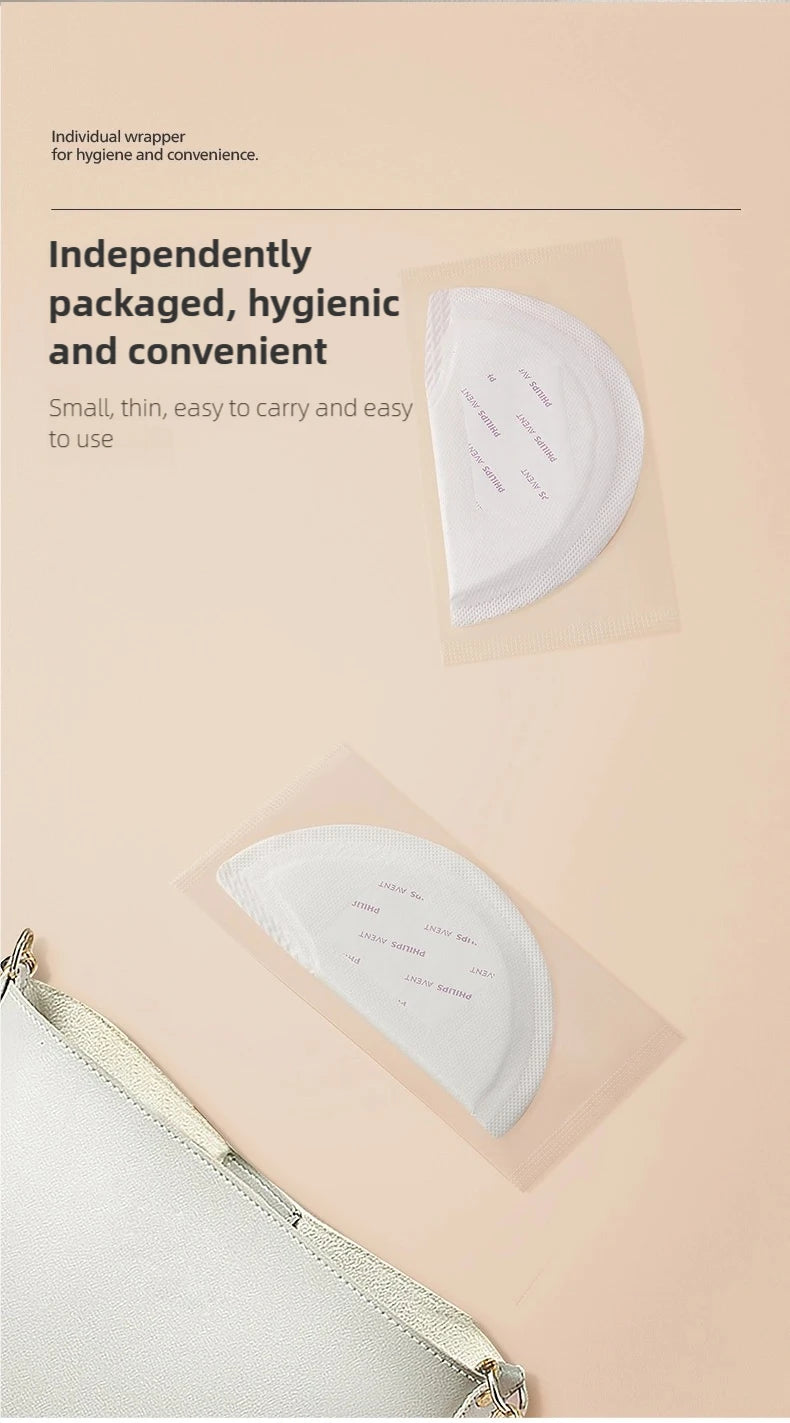 100 pzas Almohadilla de Lactancia Desechable Philips Avent | Algodón Suave, Fina y Antidesbordamiento