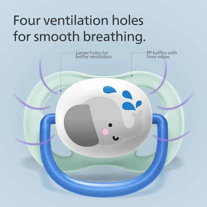Chupón Philips Avent Anti-Cólicos de Silicona | Ventilado, Sin Olor y Suave para Recién Nacidos