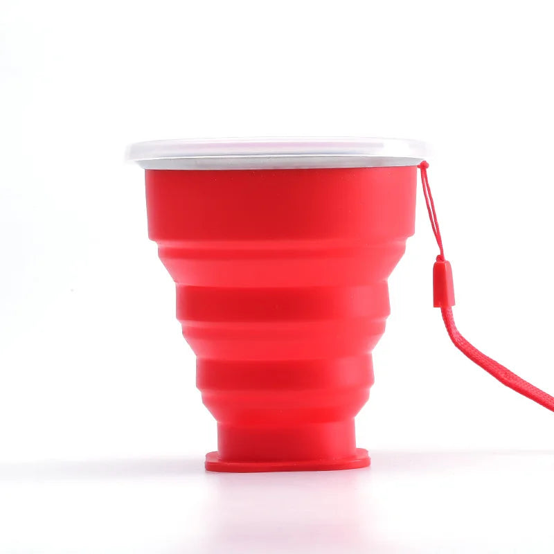 Taza Plegable de Silicona 200ml con Tapa | Snack & Go Anti-Derrames