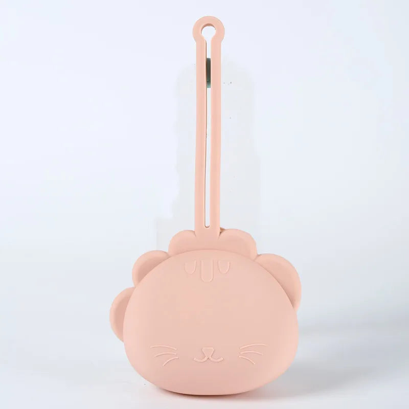 Estuche de silicón a prueba de caídas para almacenamiento  de chupón.