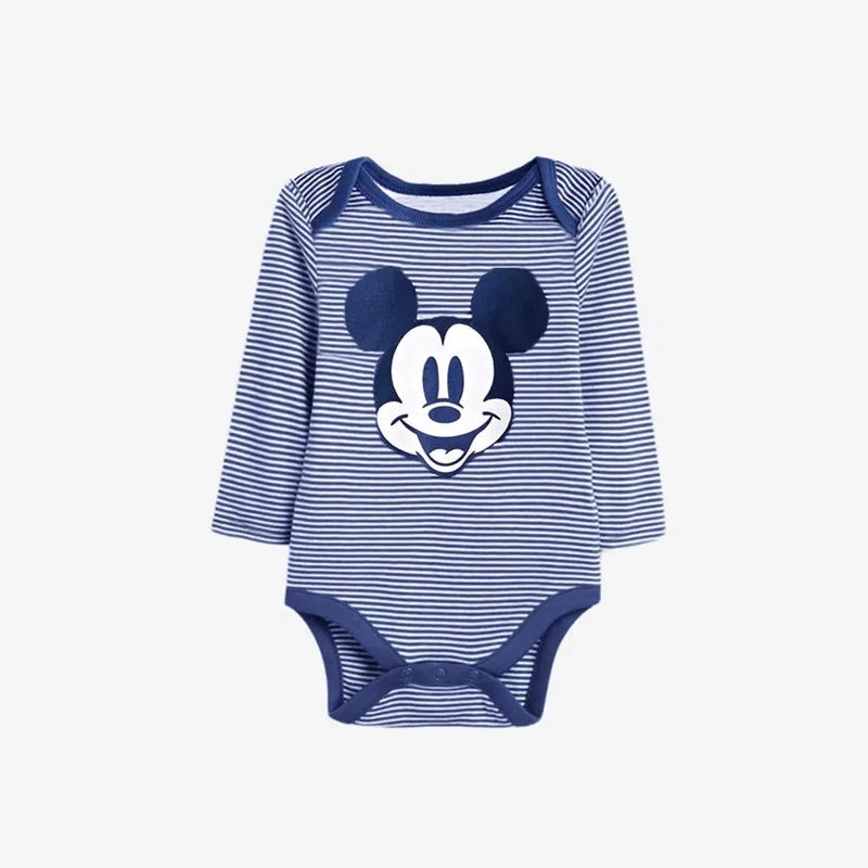 Set de 3 Bodys de Mickey Mouse - Algodón Suave (Primavera/Verano)