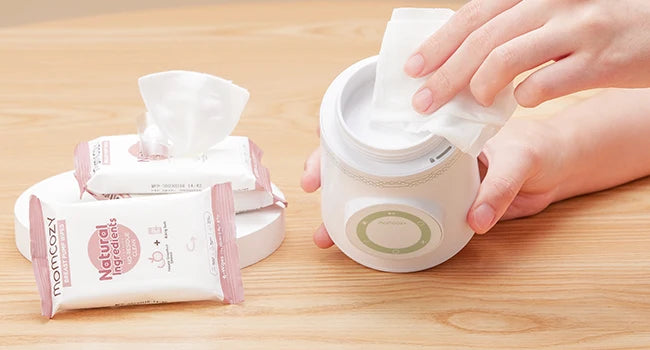 Calentador de Biberones Portátil Momcozy | Inalámbrico, Calentamiento Rápido y Doble Anti-Fugas