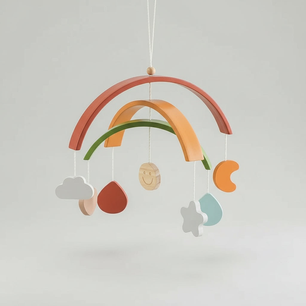 Móvil Giratorio para Cuna: Estimulación Visual y Figuras con Temáticas Variadas