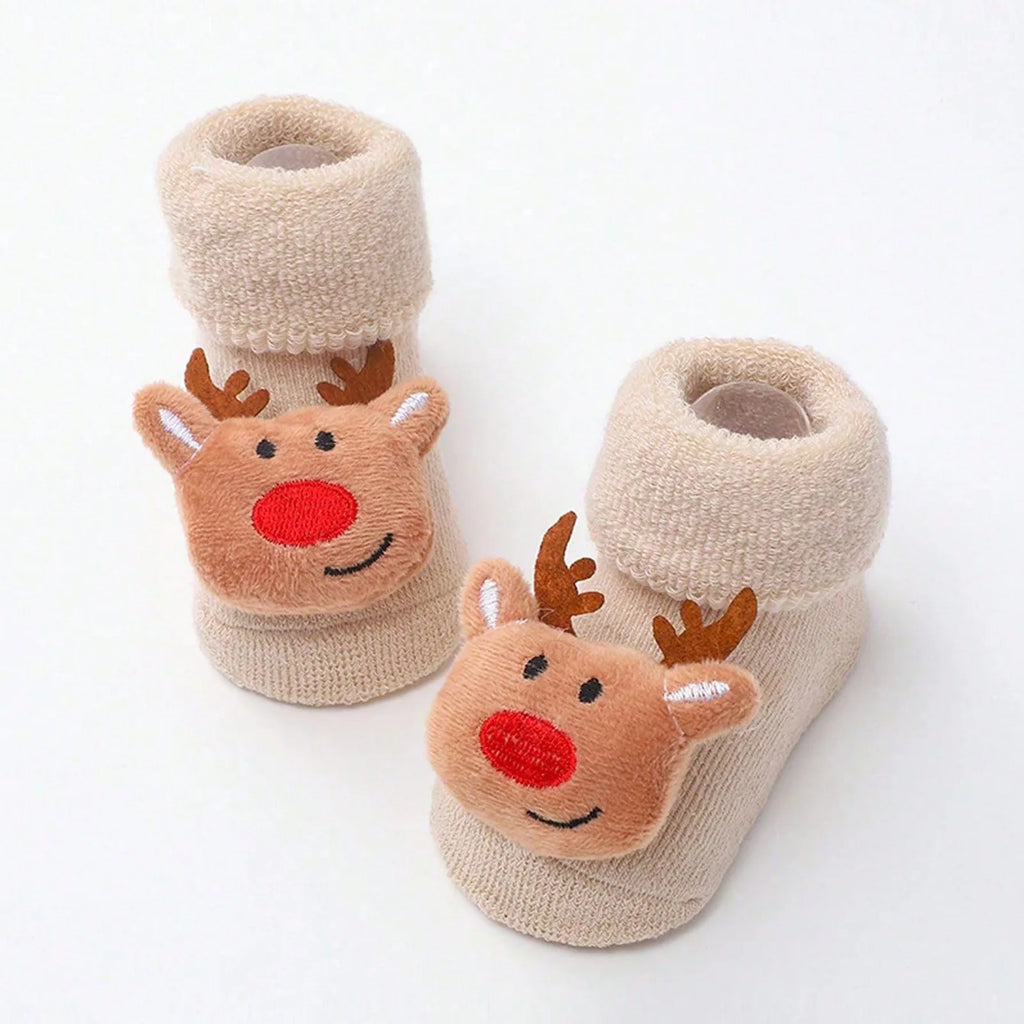 Calcetines Navideños Antideslizantes: La Magia y Seguridad en sus Primeros Pasos