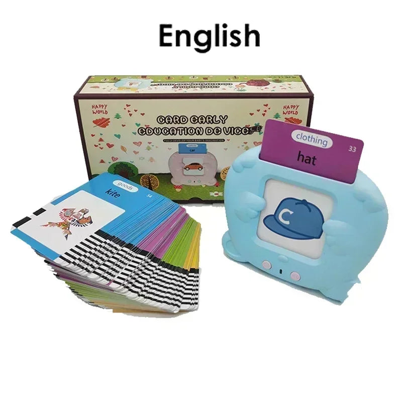 Tarjetas de Vocabulario Multilingües con Lector Electrónico – ¡Aprendizaje Interactivo y Certificado!