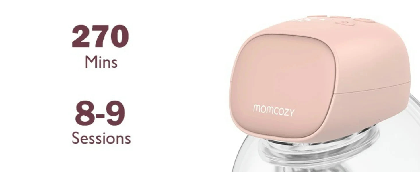 Extractor de Leche Manos Libres Momcozy S9 Pro | Doble Portátil, Batería de Larga Duración y Pantalla LED