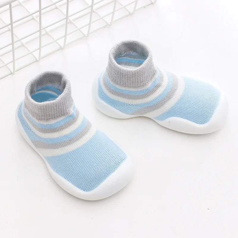 Calceta-Zapato para Primeros Pasos - Suela de Goma Antideslizante (0-24M)