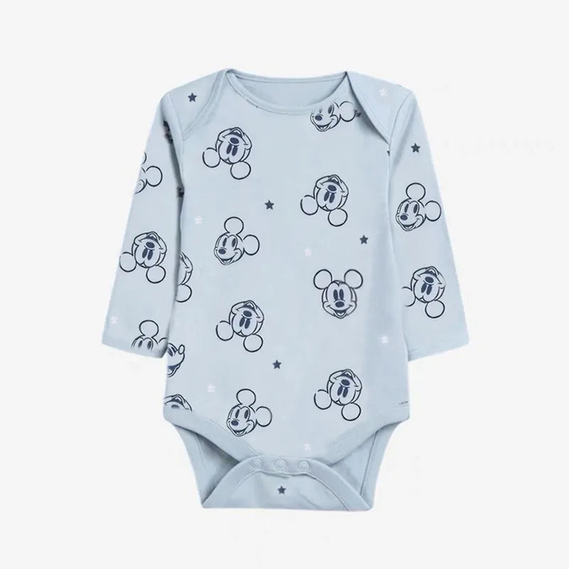 Set de 3 Bodys de Mickey Mouse - Algodón Suave (Primavera/Verano)