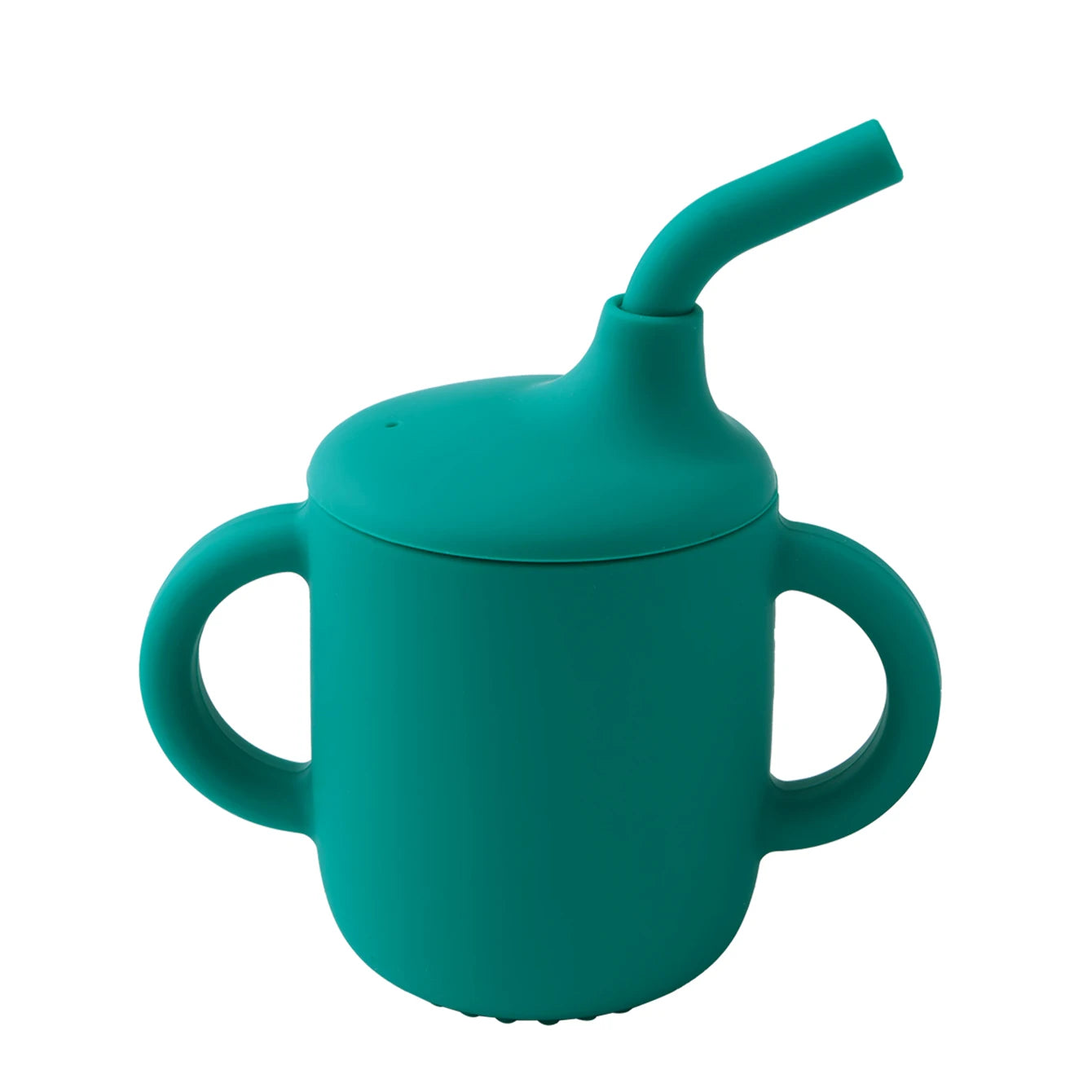 Vaso Entrenador de Silicona 180ml con Asas |  Entrenamiento Seguro, Antifugas, Sin BPA