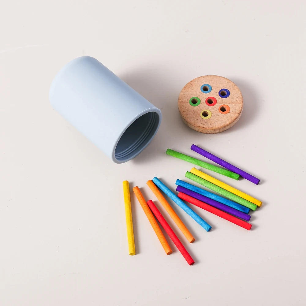 Set de Clasificación Montessori | Madera y Silicona para el Desarrollo Cognitivo