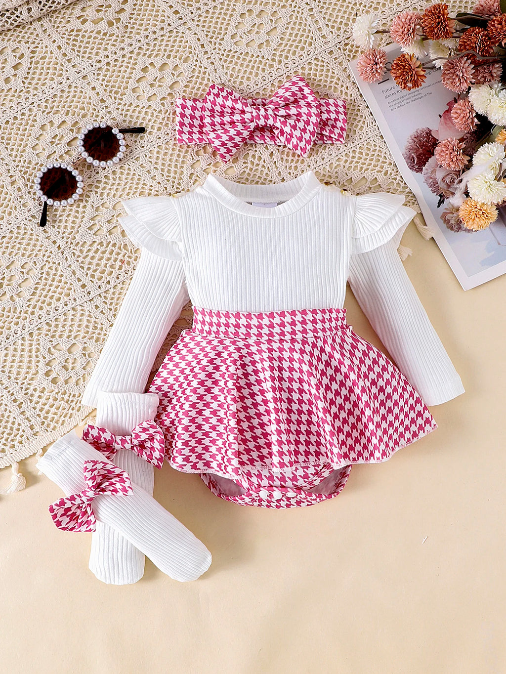 Conjunto de Otoño 3 Piezas para niña: Estilo y Dulzura