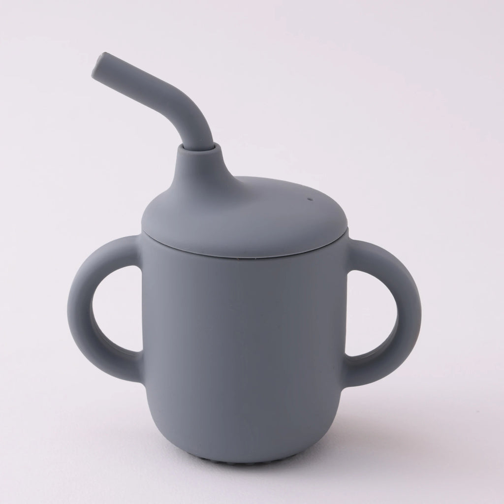 Vaso Entrenador de Silicona 180ml con Asas |  Entrenamiento Seguro, Antifugas, Sin BPA
