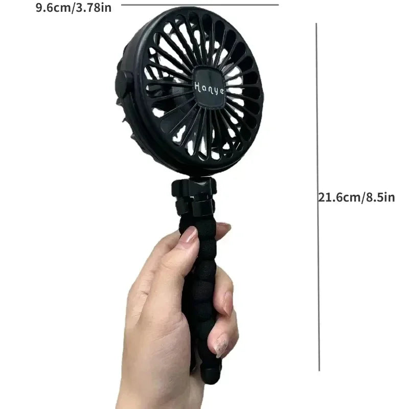 Ventilador portátil para carreola de bebé, recargable USB.