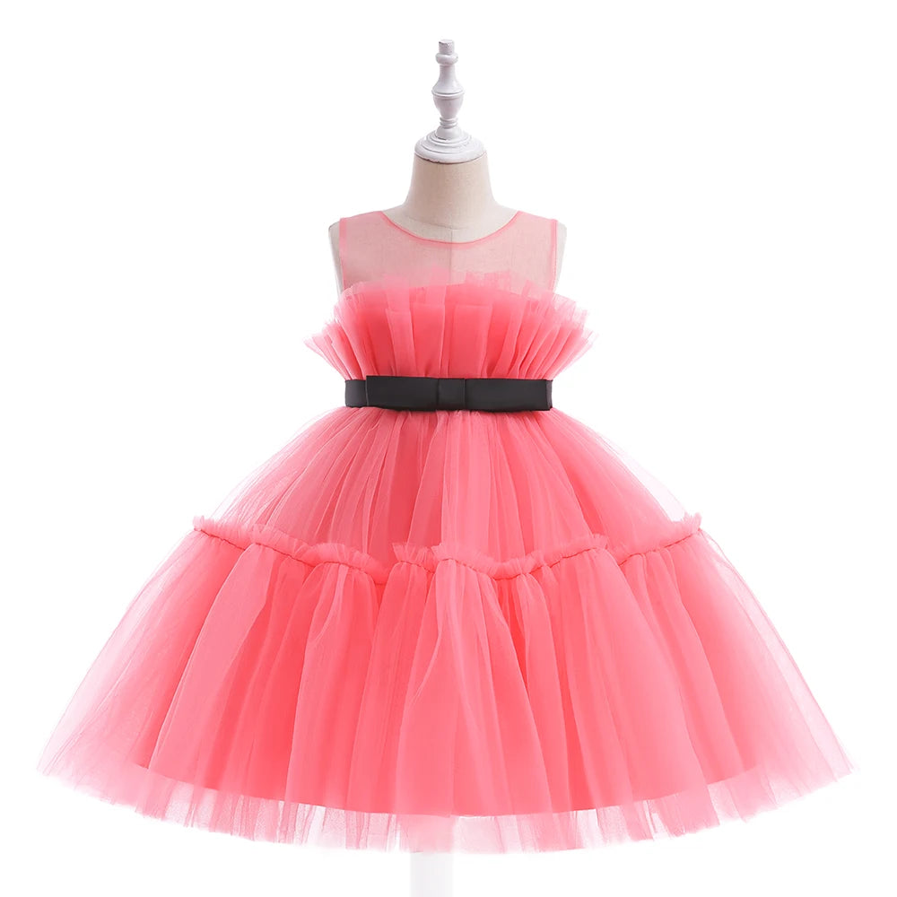 Vestido Tutú de Princesa para Bebé y Niña | Ideal para Bautizo, Primer Cumpleaños y Fiestas (6M-10T)