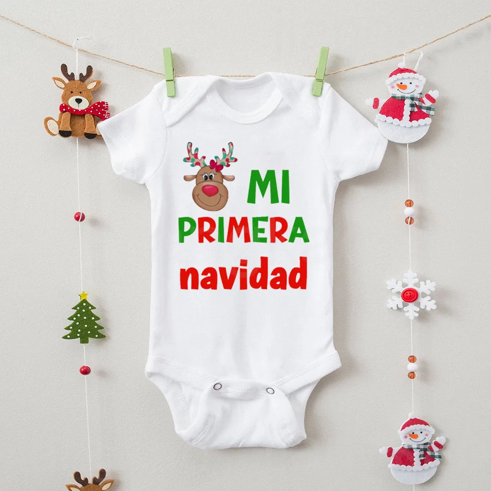 Pañalero/Body "Mi Primera Navidad"-Español/Inglés