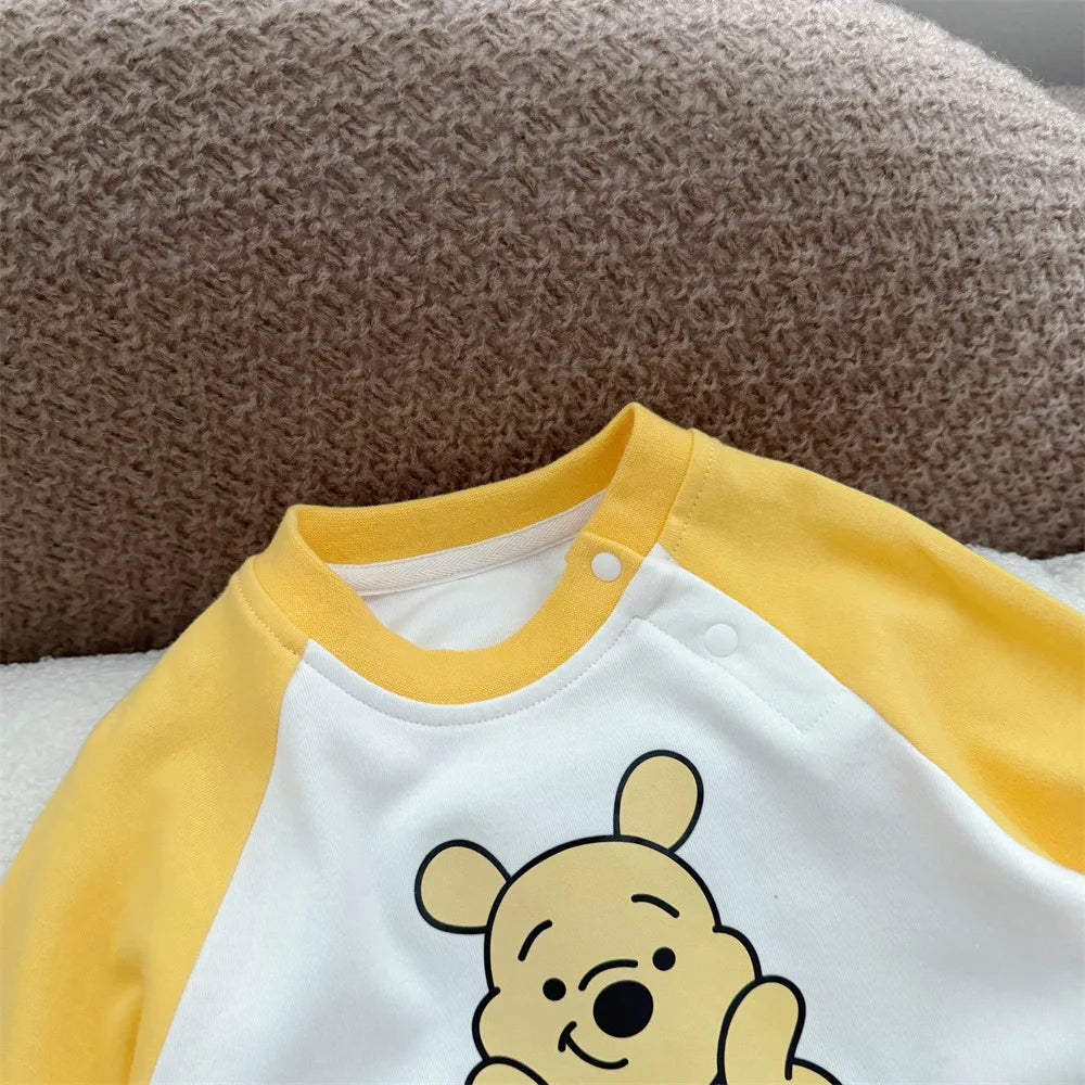Mameluco de Algodón y accesorios Winnie The Pooh | Manga Larga y Estilo Lindo (6-18 meses)