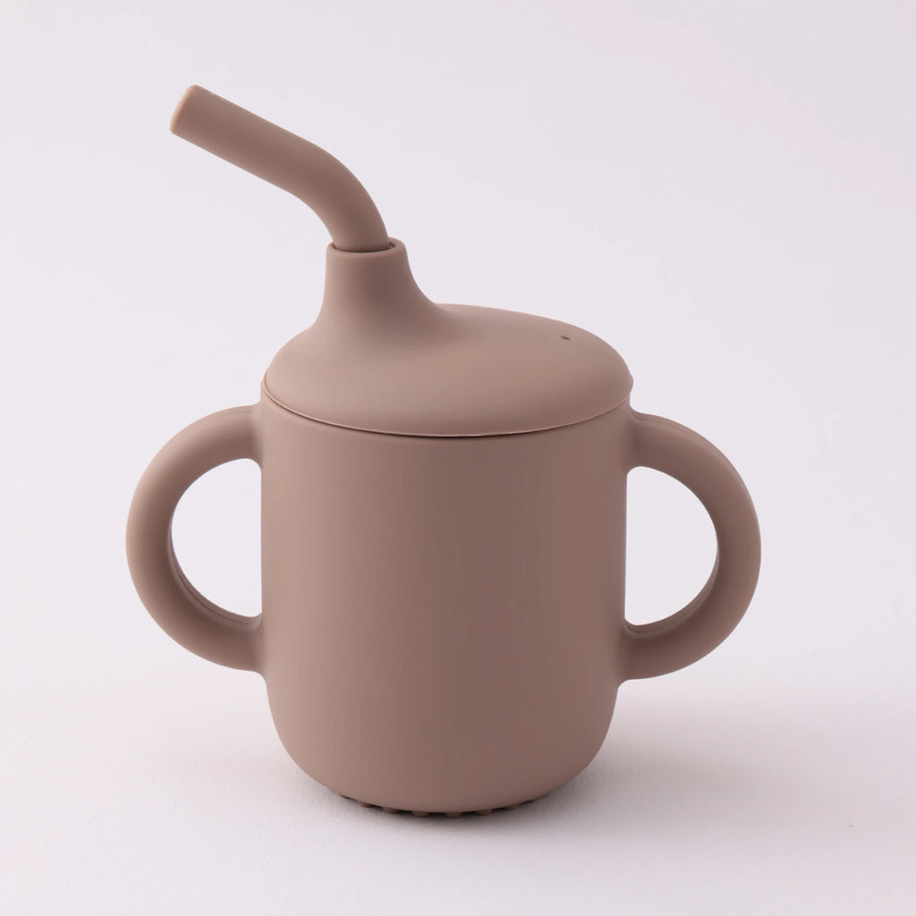 Vaso Entrenador de Silicona 180ml con Asas |  Entrenamiento Seguro, Antifugas, Sin BPA