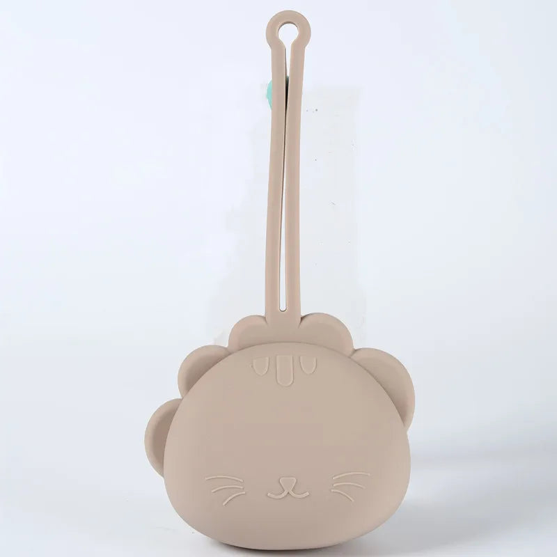 Estuche de silicón a prueba de caídas para almacenamiento  de chupón.