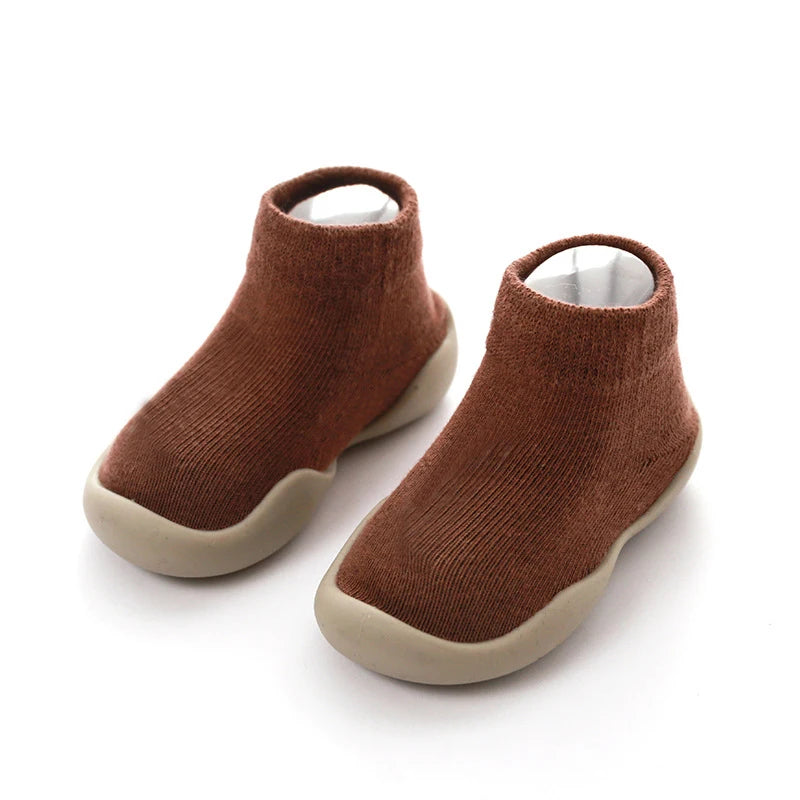 Calceta-Zapato para Primeros Pasos - Suela de Goma Antideslizante (0-24M)