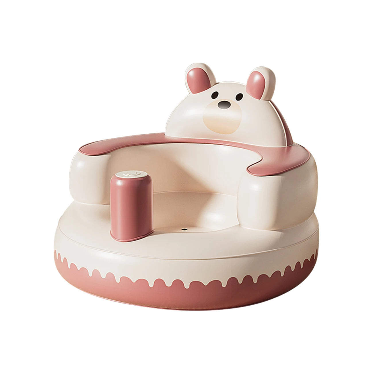 Asiento Inflable de Piso para Bebé: Portátil, Ecológico y Versátil (3 Meses en Adelante)