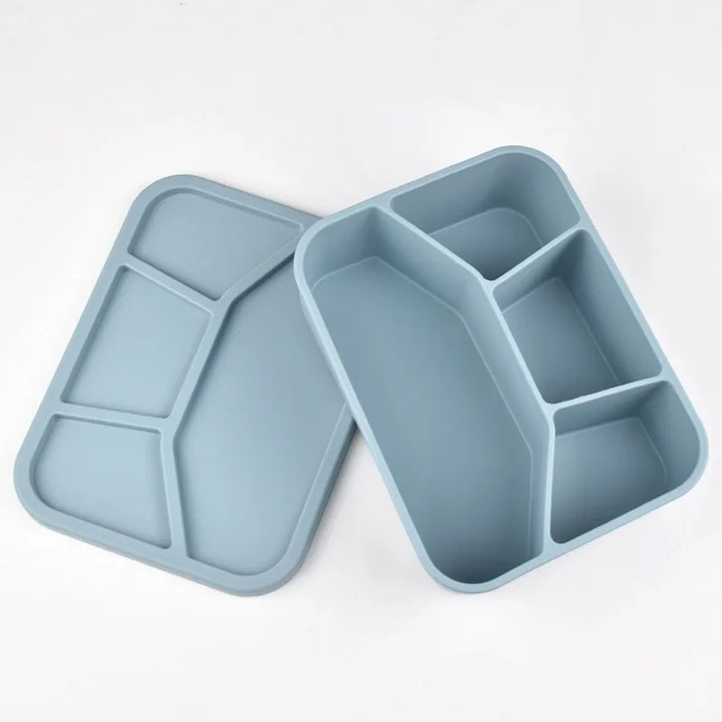 Caja Bento de Silicona  |  Compartimentos a Prueba de Fugas