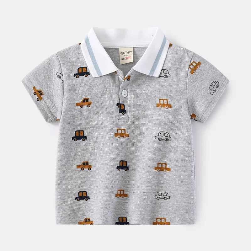 Playera Tipo Polo para Niño | Cuello Clásico y Bolsillo (12 Meses a 7 Años)