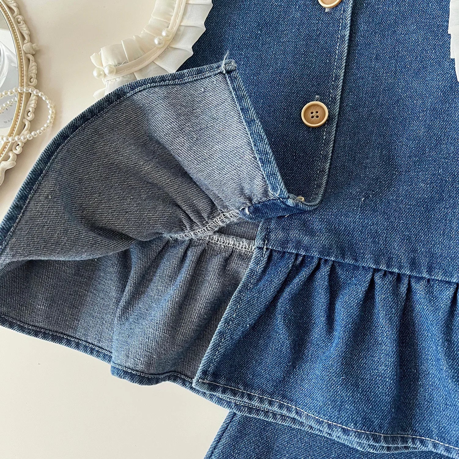 Conjunto Denim "Cute & Casual" – ¡Estilo Ins para el Diario! (24M-7T)