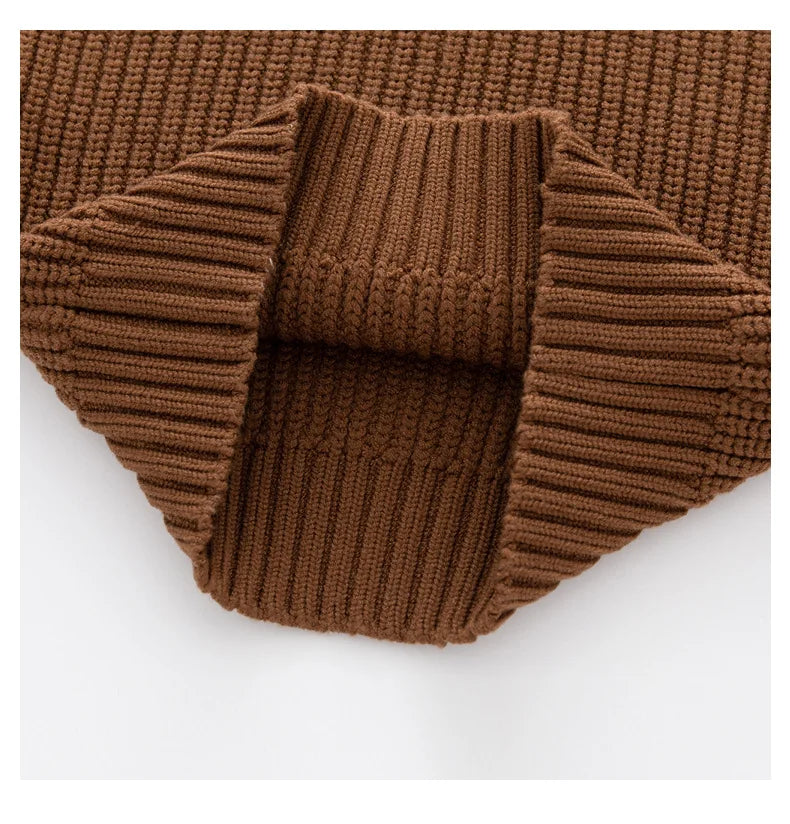 Suéter de Punto Grueso: Jersey Básico y Cálido (Unisex 0-6 años)