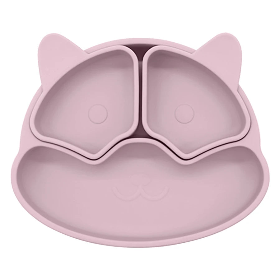 Plato de silicona con ventosa para bebé sin BPA's