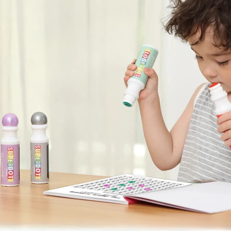 Set de Plumones de Acuarela de puntos 'Dot Graffiti' (6 Colores Flash) - Lavables