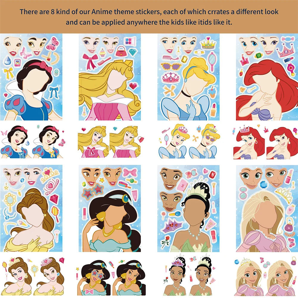 Pegatinas Disney "Crea tu Propia Princesa": ¡Magia y Diversión!