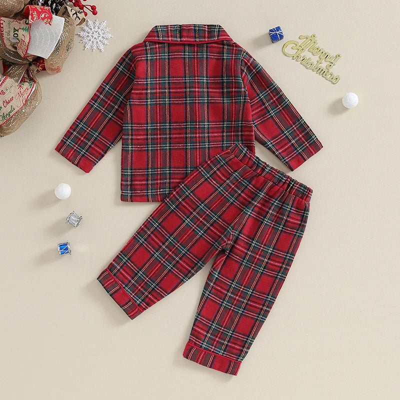 Pijama Navideña a Cuadros (0-18M)