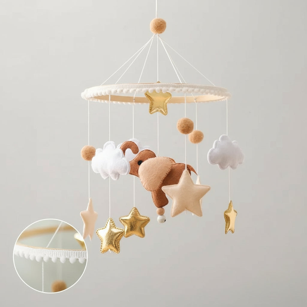 Móvil Giratorio para Cuna: Estimulación Visual y Figuras con Temáticas Variadas