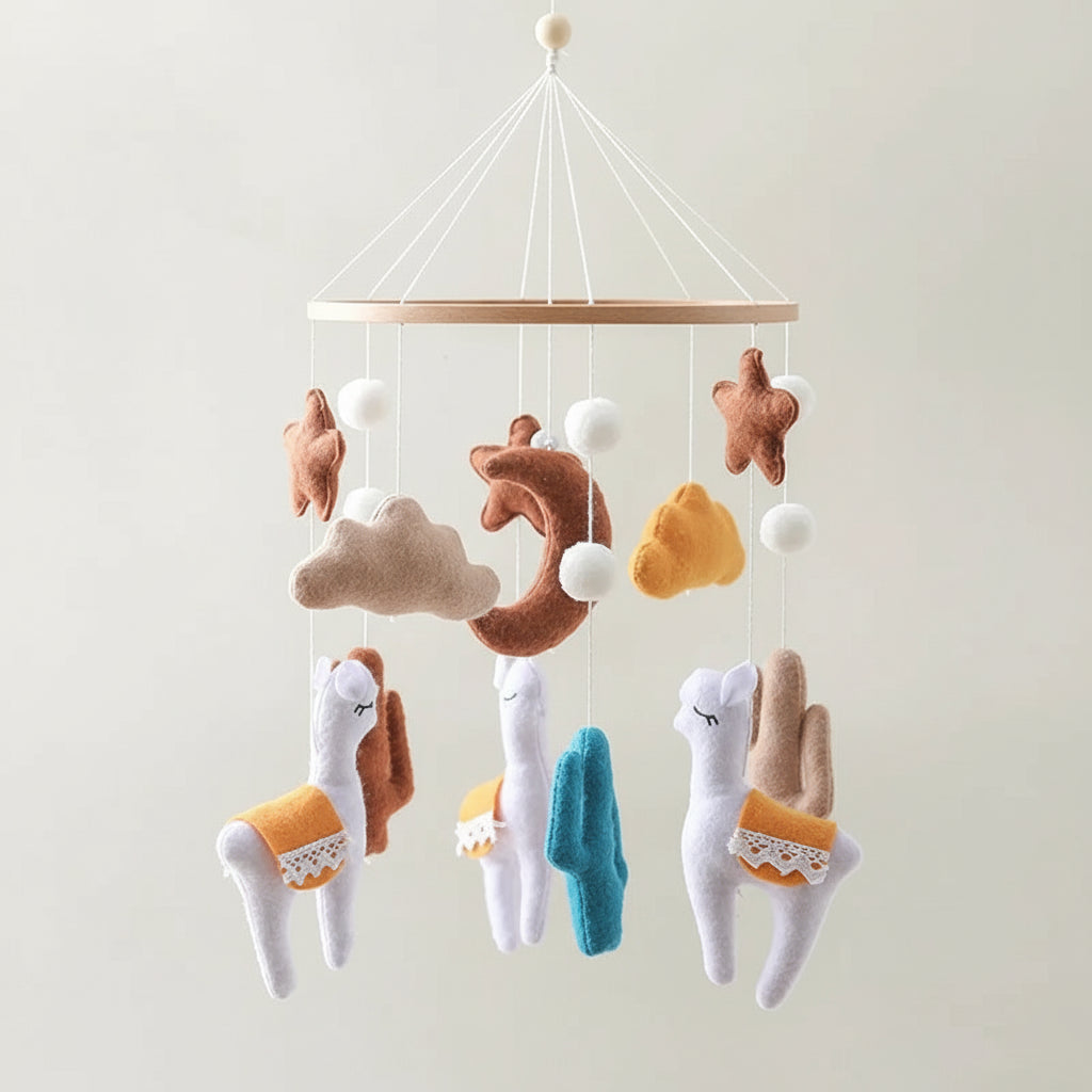 Móvil Giratorio para Cuna: Estimulación Visual y Figuras con Temáticas Variadas