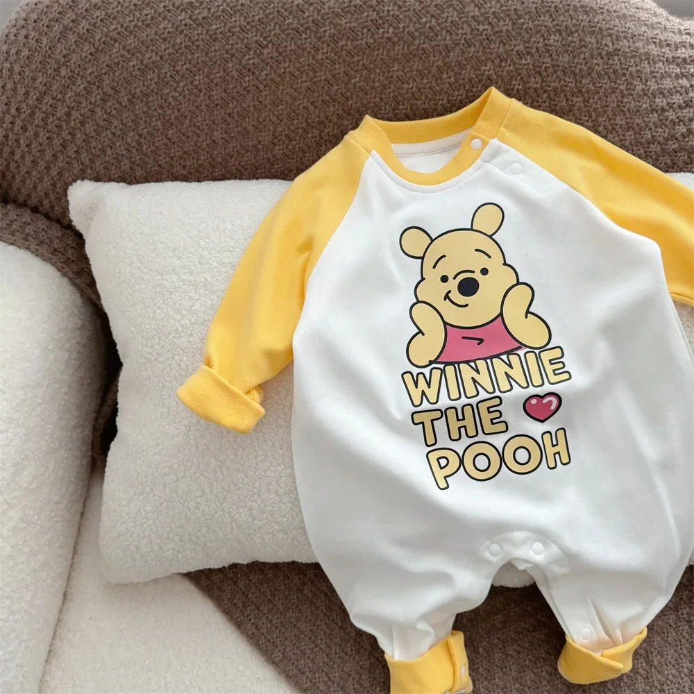 Mameluco de Algodón y accesorios Winnie The Pooh | Manga Larga y Estilo Lindo (6-18 meses)