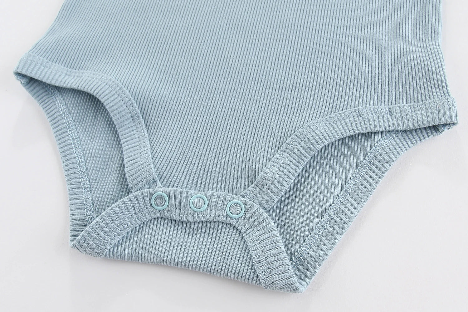 Set de 6 Bodys de Algodón Unisex - Manga Corta y Color Sólido (0-12M)