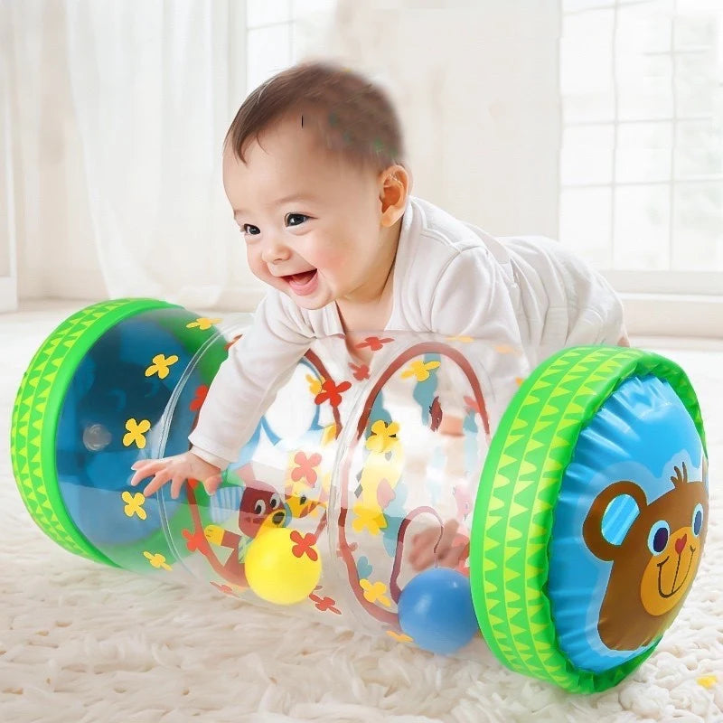 Rodillo Inflable para Gatear | Juguete de Estimulación y Desarrollo Motor